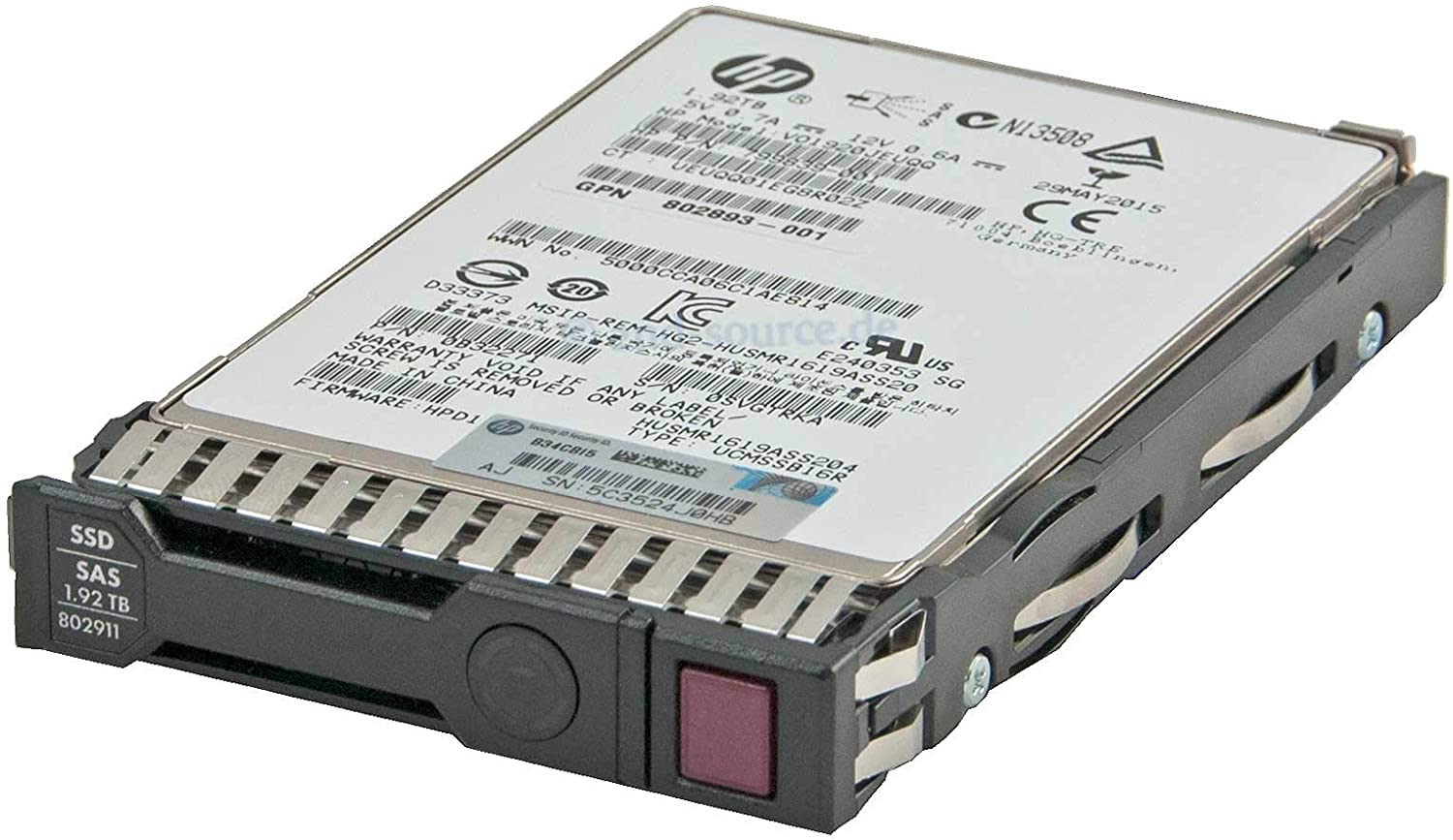 HP 802891-b21 1.92TB SSD SAS 2.5 in 12 g Ri SC