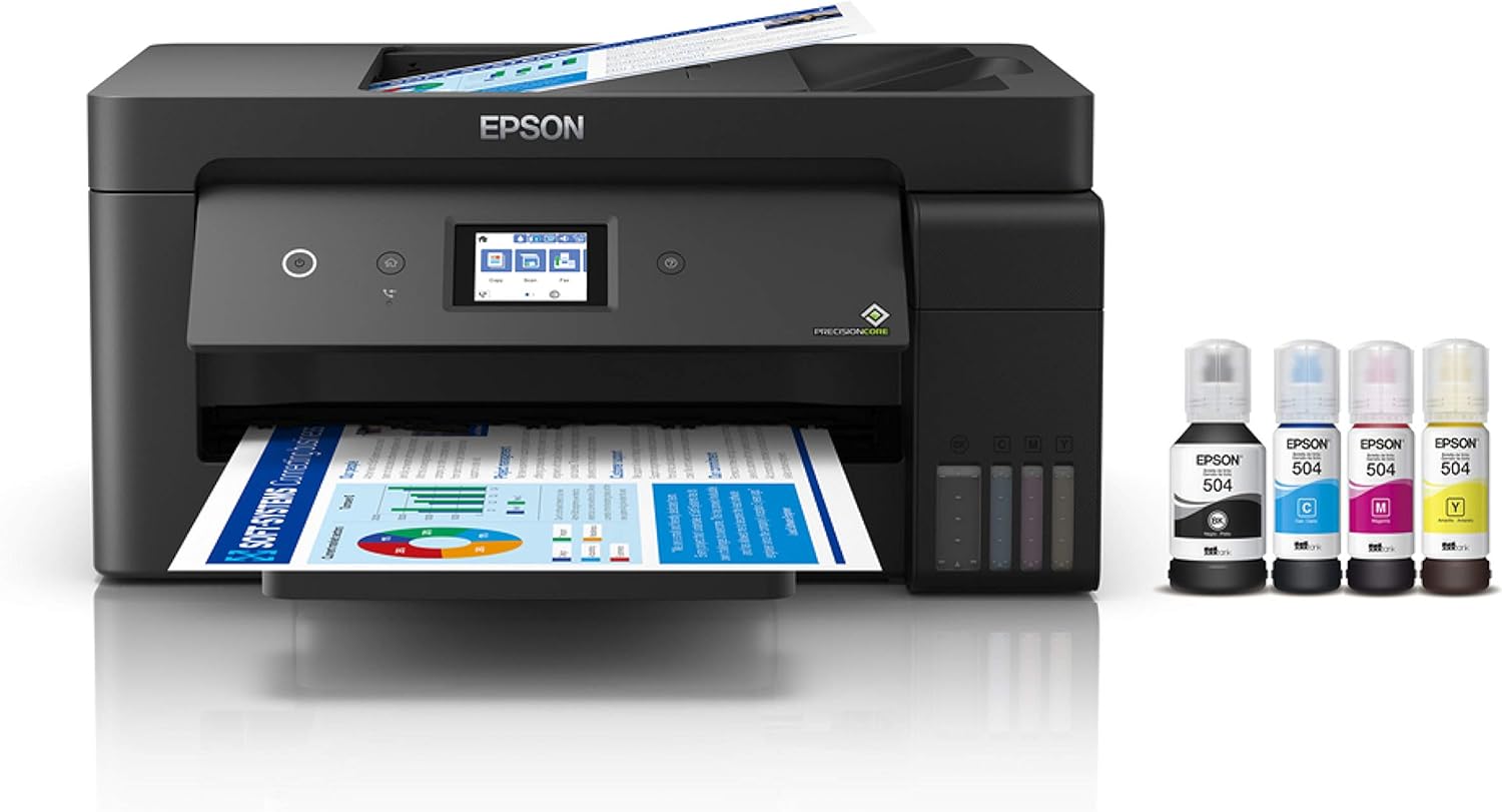 EPS-C11CH96302-Epson Multifuncional Ecotank L14150 Duplex, Tanque de Tinta a Color para Negocio con ADF para Formato Ancho, Wi-Fi Direct - Ethernet, Fax