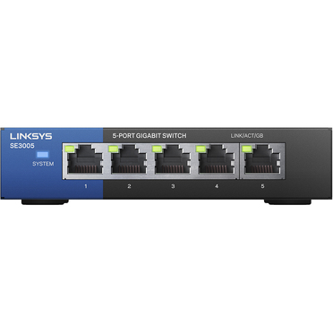 SWITCH LINKSYS LGS108P  ESCRITORIO 5 PUERTOS GIGABIT METALICO NO ADMINISTRABLE