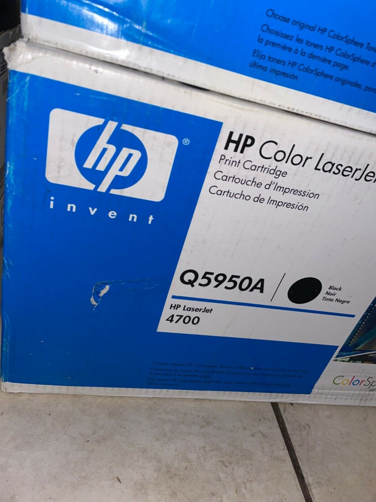 HP 643A Q5950A Black Toner.