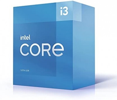 Procesador Intel Core i3-10105 3.70GHz, 4 núcleos Socket 1200, 6 MB Caché. Comet Lake. (COMPATIBLE CON MB CHIPSET 400 y 500)