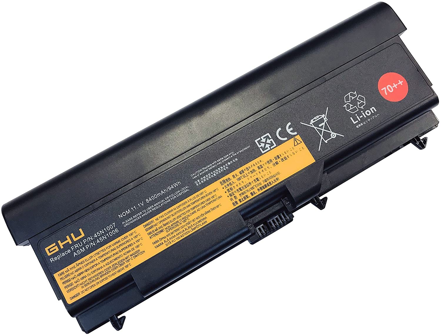 BaterÃ­a genÃ©rica GHU 94 Wh 0A36303 0A36302 45N1001 70++ Compatible con Lenovo Thinkpad T410 T420 T420i T430 L410 L412 L520 L530 E420 E425 E520 E525 SL410 Sl510