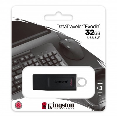 Memoria USB Kingston Technology DTX/32GB , Negro, 32 GB