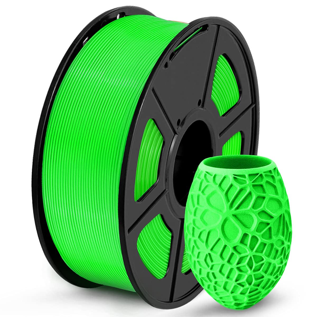 COLOR VERDE SUNLU PLA filamento para impresora 3D, 1,75 PLA, precisión dimensional +/- 0.001 in, bobina de 2.2 lb 0.069 in