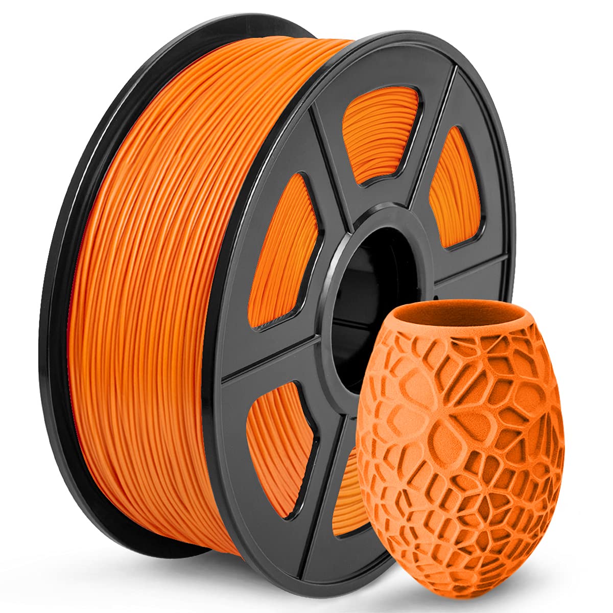 COLOR NARANJA SUNLU PLA filamento para impresora 3D, 1,75 PLA, precisión dimensional +/- 0.001 in, bobina de 2.2 lb 0.069 in