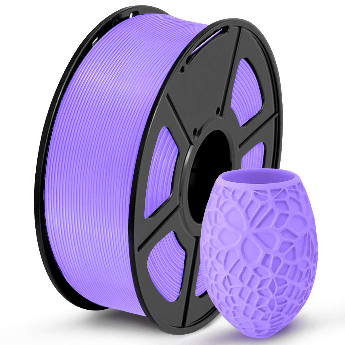 COLOR PURPURA SUNLU PLA filamento para impresora 3D, 1,75 PLA, precisión dimensional +/- 0.001 in, bobina de 2.2 lb 0.069 in