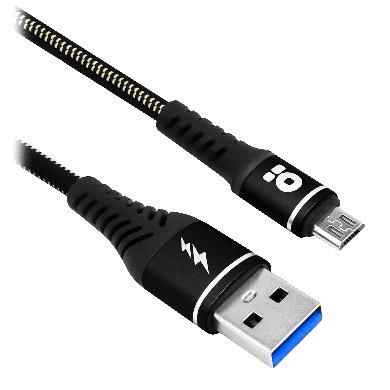 CABLE BROBOTIX USB 2.0-MICRO USB 1 METRO COLOR NEGRO