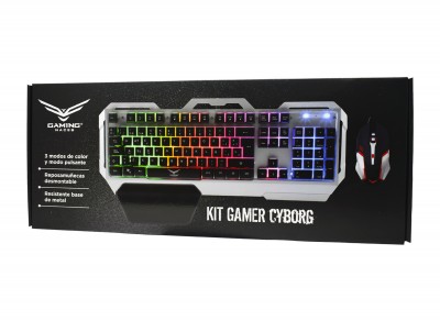 Kit de Teclado y Mouse Gaming Naceb Technology NA-0911, USB, Negro