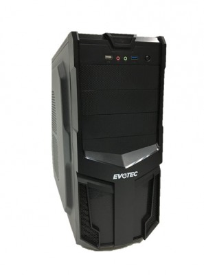 Gabinete EVOTEC EV-1002, Micro-ATX, Torre, Micro-ATX, Negro, 600 W