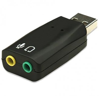 Convertidor USB a Audio BROBOTIX, USB, Negro 856601