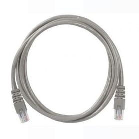 CABLE PONCHADO UTP BROBOTIX CAT5, 2M,  GRIS