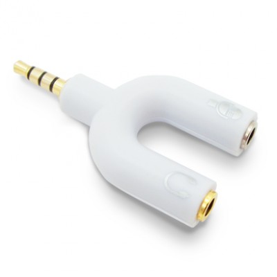 ADAPTADOR STEREO BROBOTIX "Y" HEMBRA 3.5, 3.5 mm, Color blanco 181802