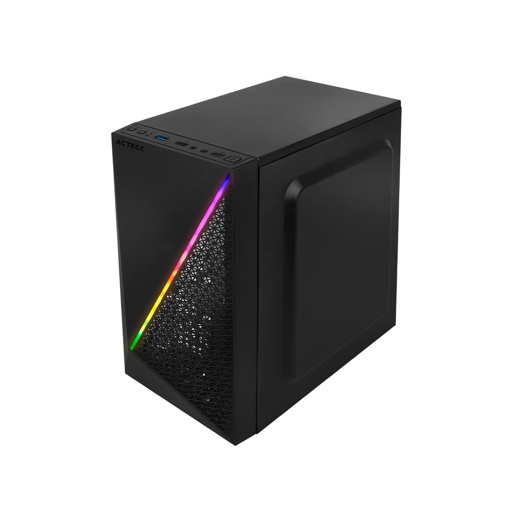 Gabinete Acteck Kyoto GC460 con Ventana, Micro-Tower, Micro ATX/Mini-ATX, con Fuente de 500W