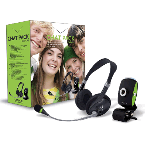 Starter Chat Pack: includes 300K pixel web camera CNR-WCAM43 and stereo headset CNR-HS1, now with StarFish game