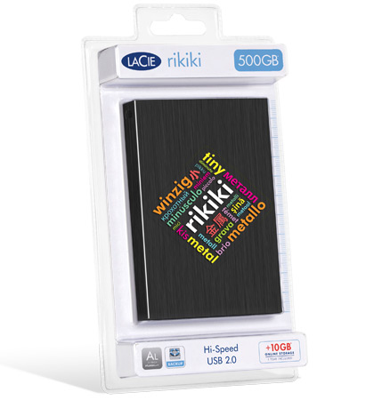 LaCie Rikiki 500GB USB 2.0 Portable Hard Drive Externo