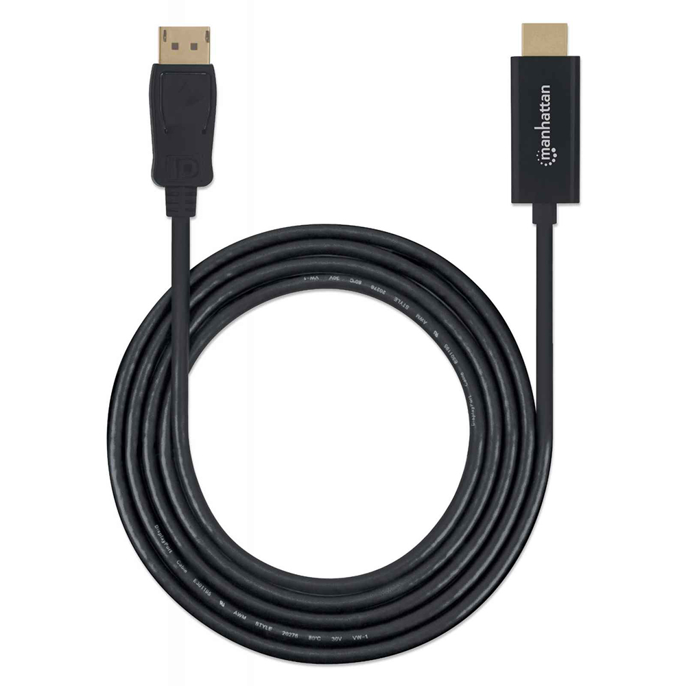 CABLE DISPLAYPORT A HDMI M-M, , 1M MANHATTAN 152662