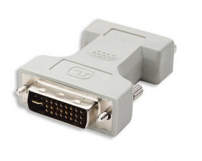 Adaptador DVI a VGA MANHATTAN, DVI-I, HD15 FM, Macho/hembra, Gris 328883