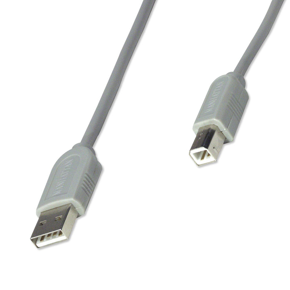 Cable MANHATTAN 341028 USB A-B 4,5 MTS, Gris