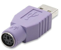 ADAPTADOR TECLADO PS2h A USB (MORADO)
