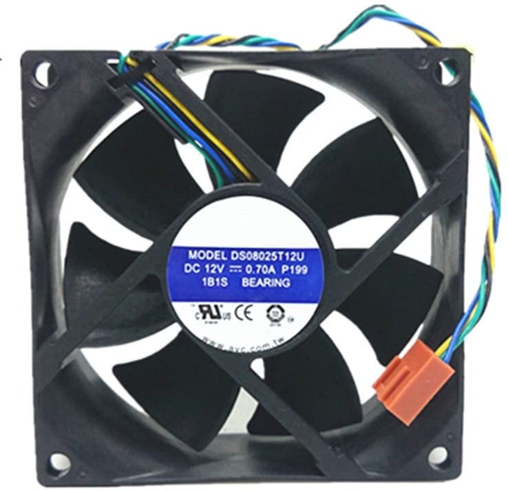 8CM DS08025T12U Cooling Fan, 12V 0.7A 8025 4-pin PWM Temperature control Computer Case Cooling Fan， for HP DX2300 DX7400 CPU Cooling Fan