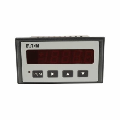 CUTLER HAMMER 57701-481 LED ELECTRONIC COUNT CONTROL, 85 - 265 VAC, 6-DIGIT, RED