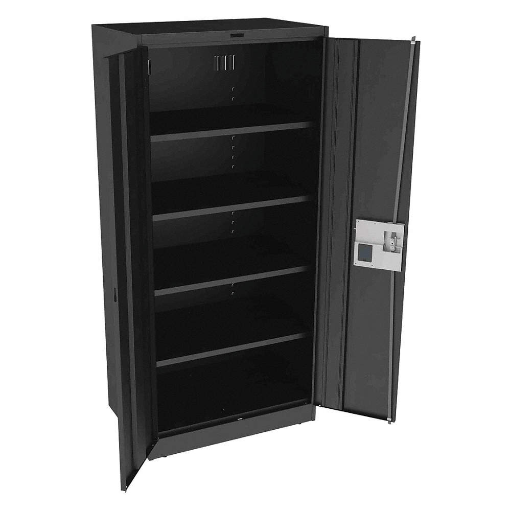 TENNSCO 7824ELBK Shelving Cabinet,78 H,36 W,Black