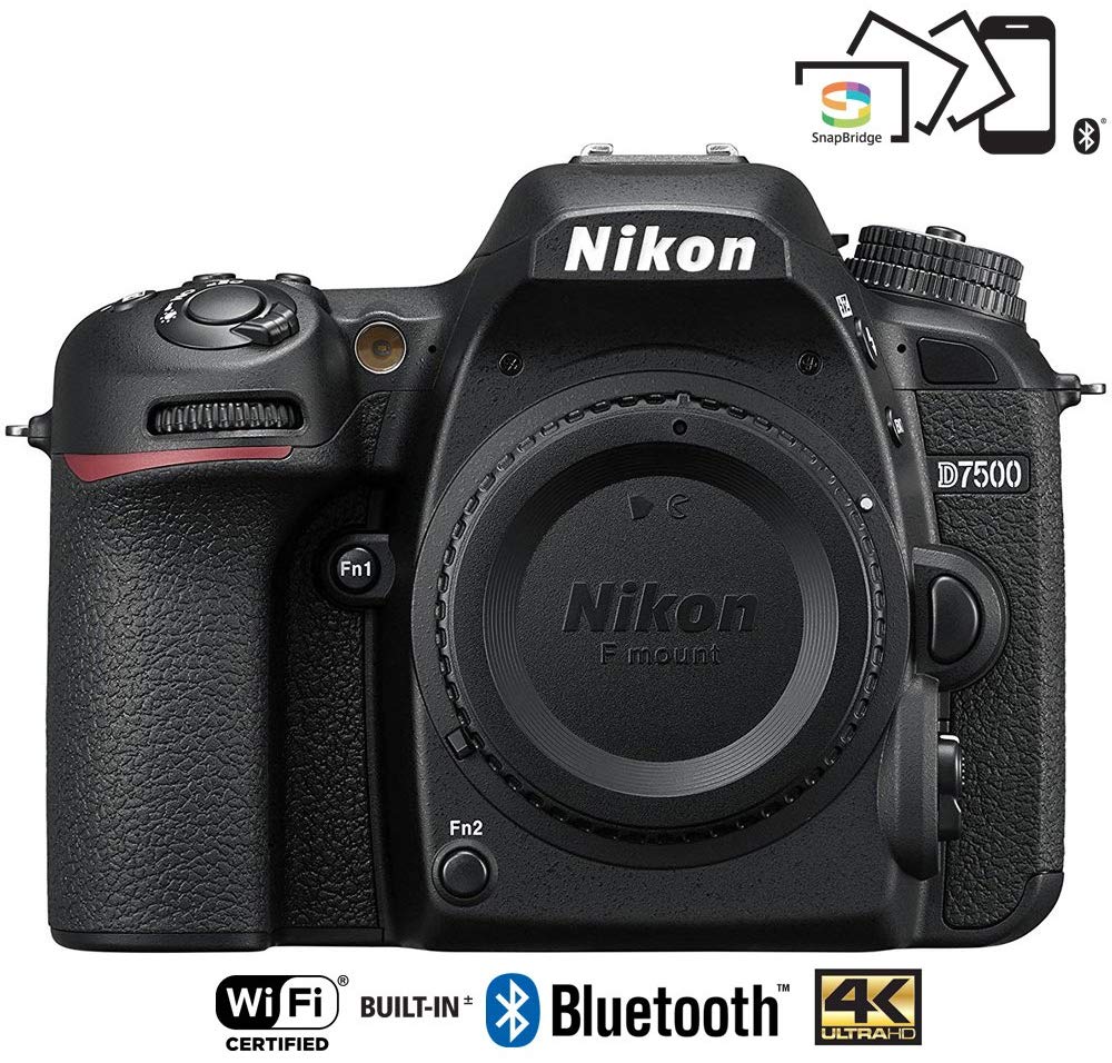 Nikon D7500 20.9MP DX-Format - Cámara réflex digital (Wi-Fi, 4K)