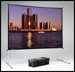 PANTALLA FAST FOLD  PROYECCIÓN FRONTAL 300\" 457 X 610 CMS