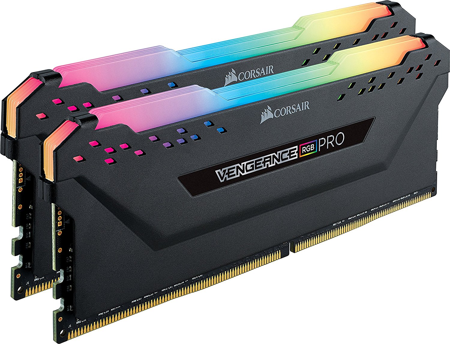 Corsair Vengeance RGB PRO 16GB (2x8GB) DDR4 3000MHz C15 LED Desktop Memory - NEGRO