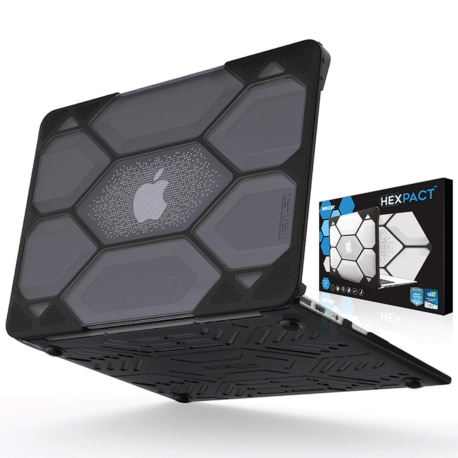 Funda protectora para MacBook Air Hexpact de 13 pulgadas, estuche rígido de protección de alta resistencia para Apple MacBook Air 13 A1369 A1466