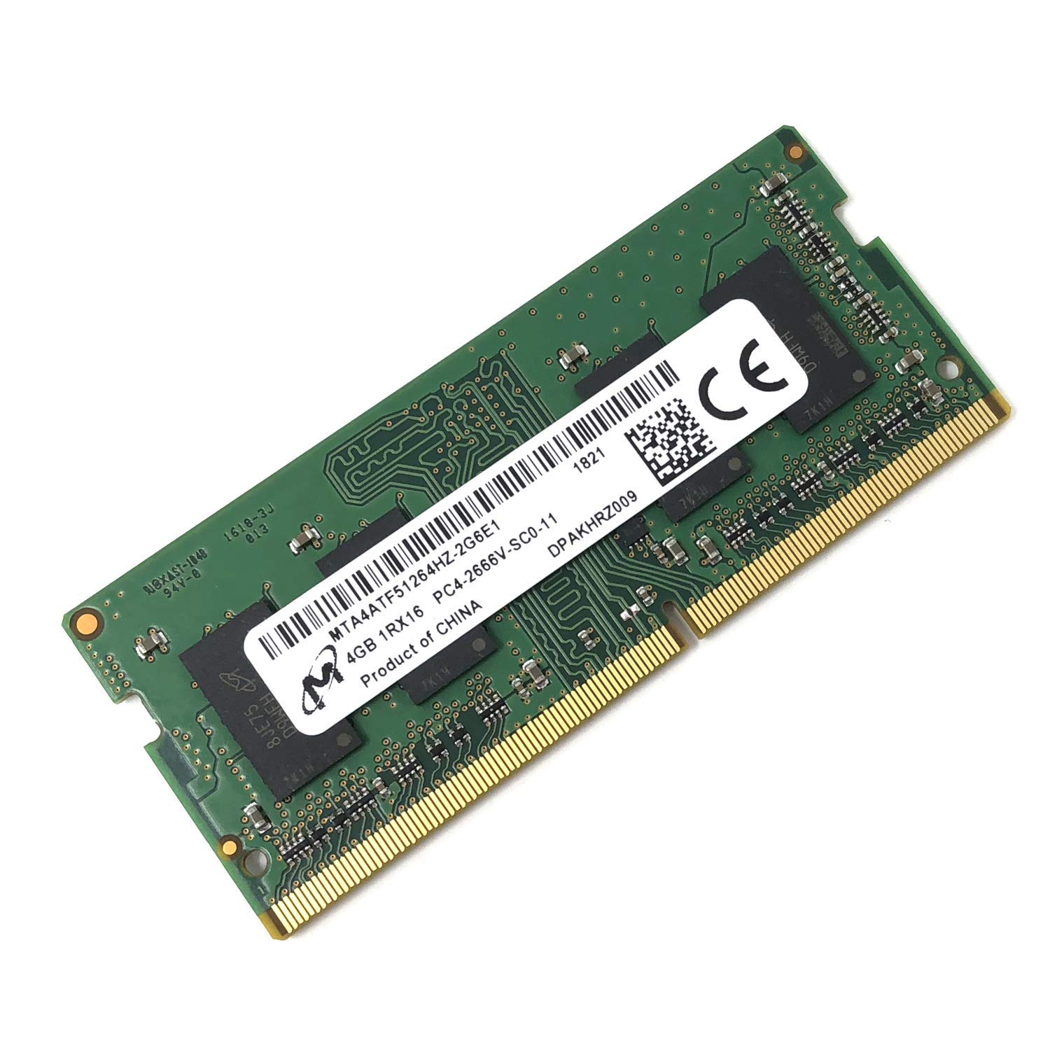 MICRON MTA4ATF51264HZ-2G6E1 SIN ECC PC4-2666V 4GB DDR4 a 2666MHz 260pin SDRAM SODIMM SINGLE KIT MEMORIA PARA LAPTOP