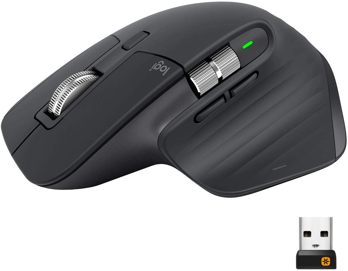 Logitech MX Master 3 Advanced Wireless Mouse RF inalámbrico Óptico 800DPI ratón, Graphite