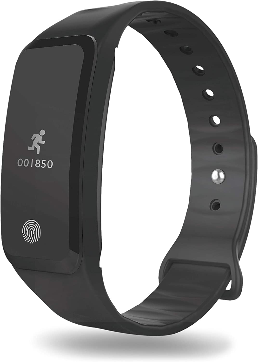 GHIA  Smartband con Pantalla De 0.49" (Bluetooth 4.0, iOS/Android), Color Negro