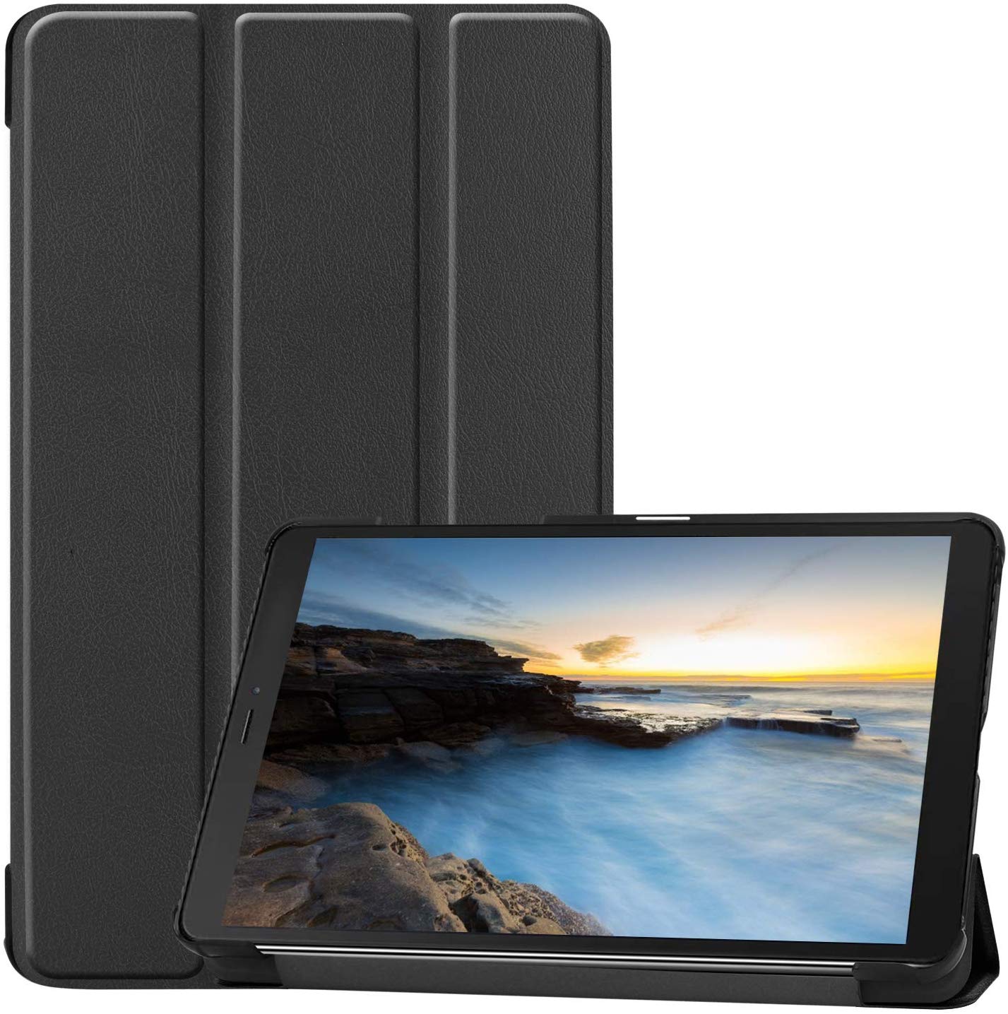 Funda para Galaxy Tab A 8.0 2019 T290 T295 (función atril), color negro