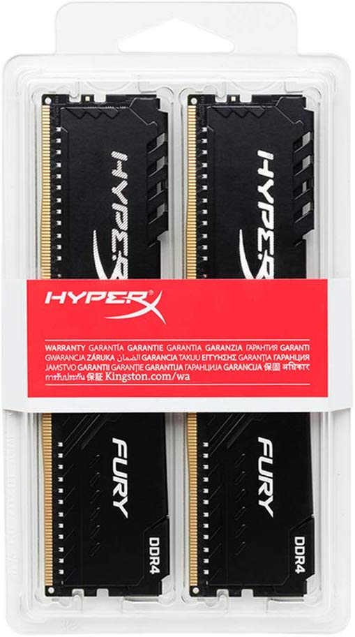 HyperX Fury 32GB 2666MHz DDR4 CL16 DIMM (Kit of 2 16gb)  Black