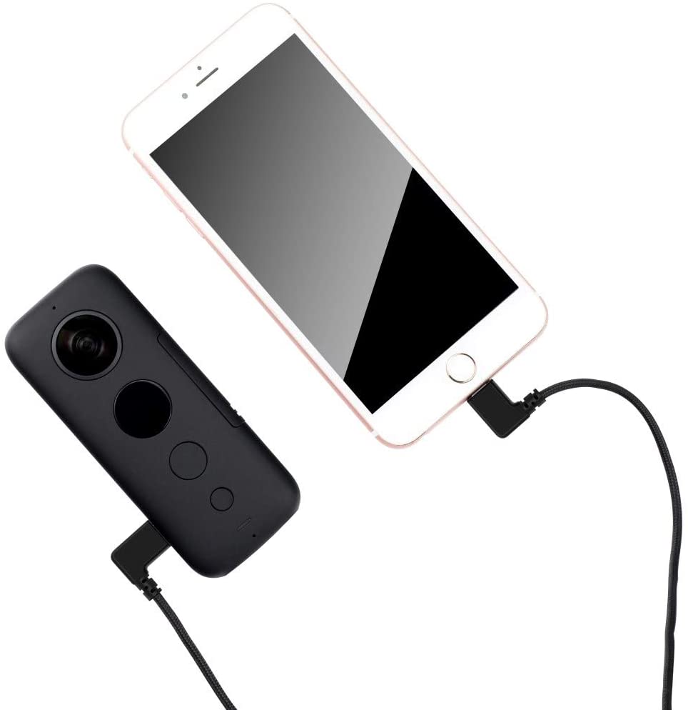 Cable de transferencia para cámara de acción Insta 360, micro USB a dispositivo iOS compatible con Insta360 ONE X/ONE accesorios iOS