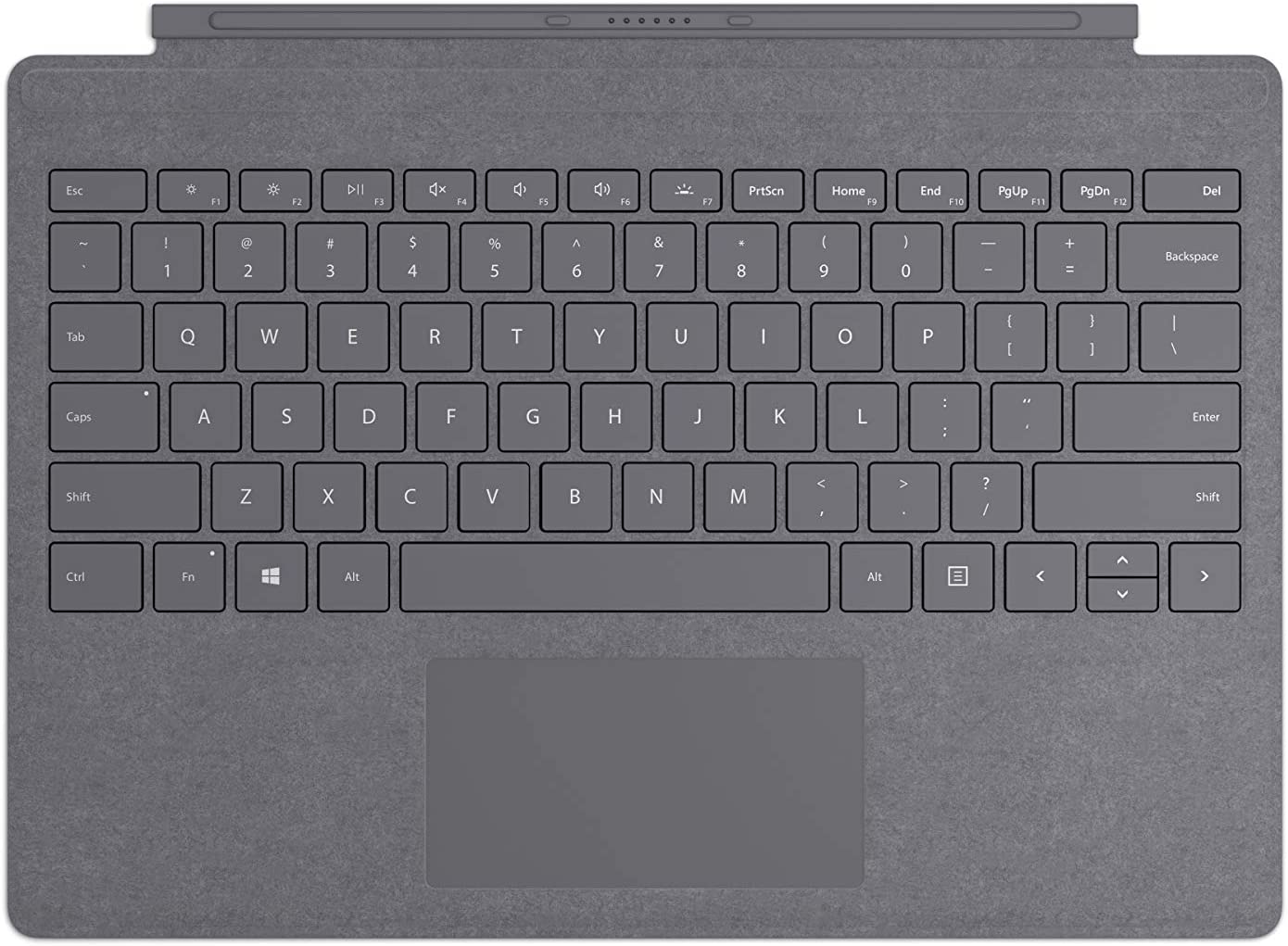Microsoft Surface Pro Signature Type Cover - Platinum  Funda de protección Negro