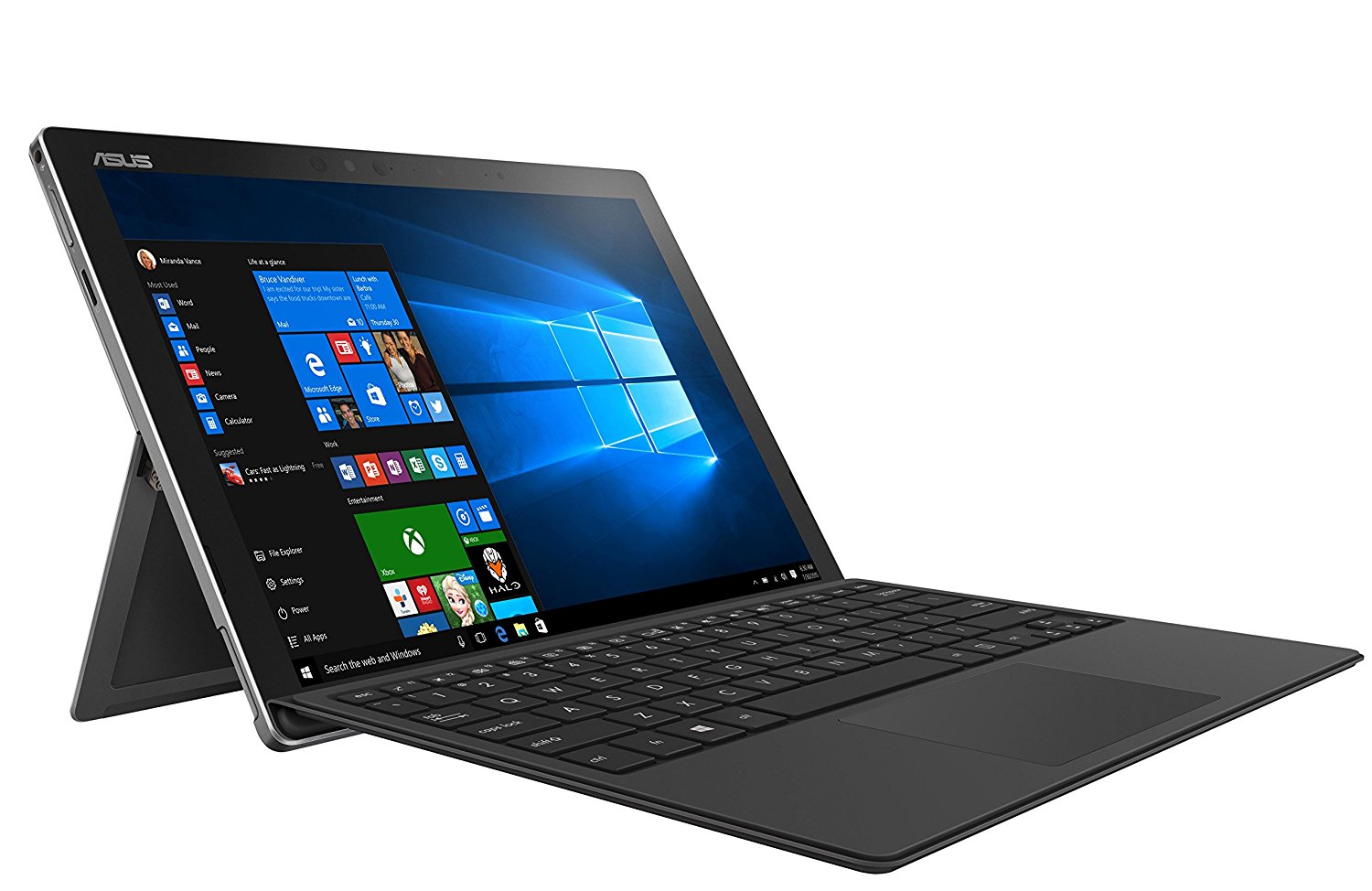 ASUS T303UA Laptop Tableta 2-en-1 Transformer 3 Pro de 12.6", Bluetooth Wi-Fi, Intel Core i7-6500U 2.5Ghz, 16GB RAM, Windows 10,Gris Metálico