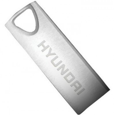 Memoria USB HYUNDAI U2BK/16GAS, Plata, 16 GB, USB 2.0, 10 MB/s, 3 MB/s