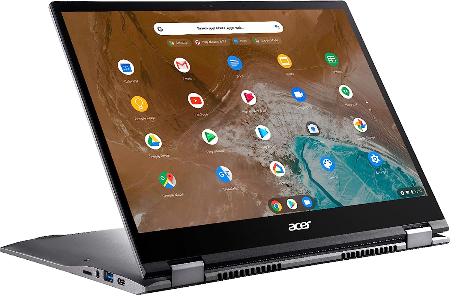 ACER - CHROMEBOOK SPIN  713 2-EN-1 13.5" 2K VERTIVIEW  3:2 TOUCH - INTEL i5-10210U - MEMORIA  8GB - SSD DE 128GB - GRIS ACERO