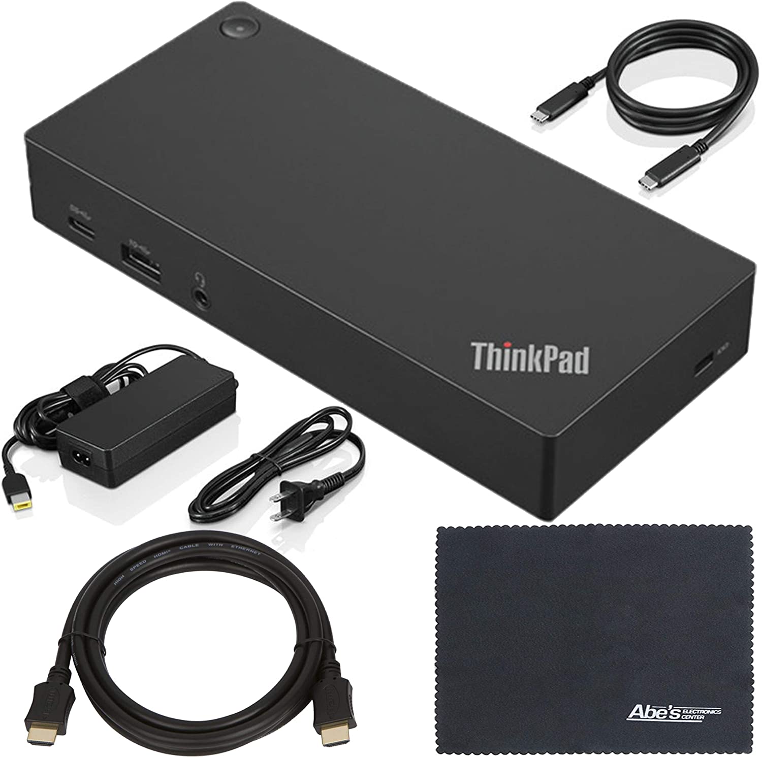 Lenovo ThinkPad (40AS0090US) USB tipo C Dock Gen 2 + ZoomSpeed HDMI Cable (con Ethernet)