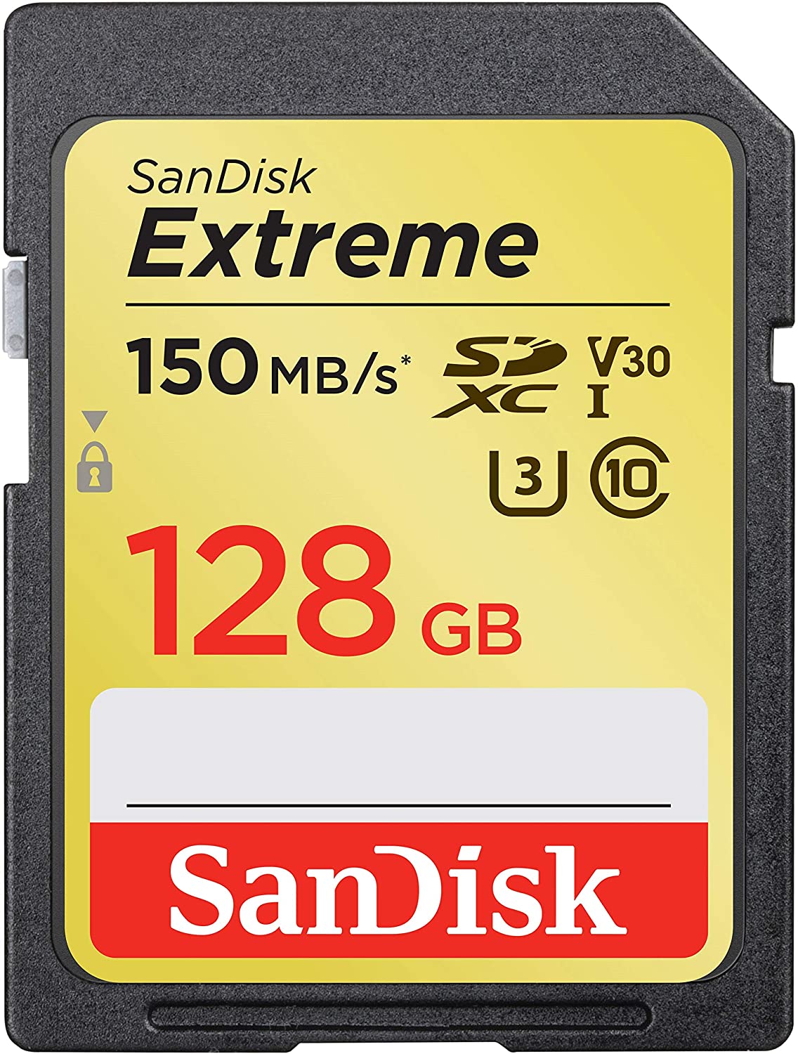 SanDisk Tarjeta de memoria SDXC UHS-I Extreme de 128 GB - 150 MB/s, C10, U3, V30, 4K UHD, tarjeta SD - SDSDXV5-128G-GNCIN
