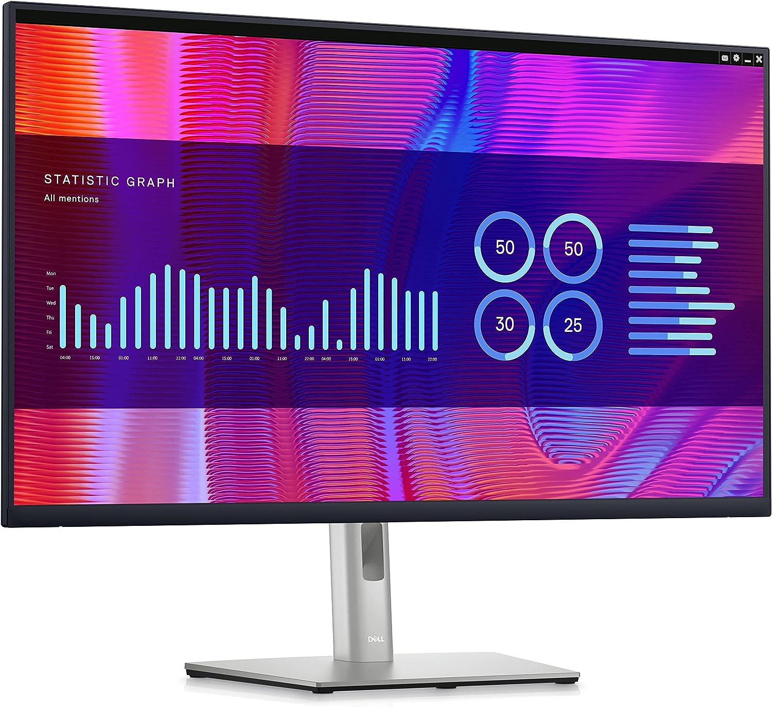 Dell P3223DE Monitor LCD QHD WLED de 31.5 pulgadas - 16:9 - Negro, plateado