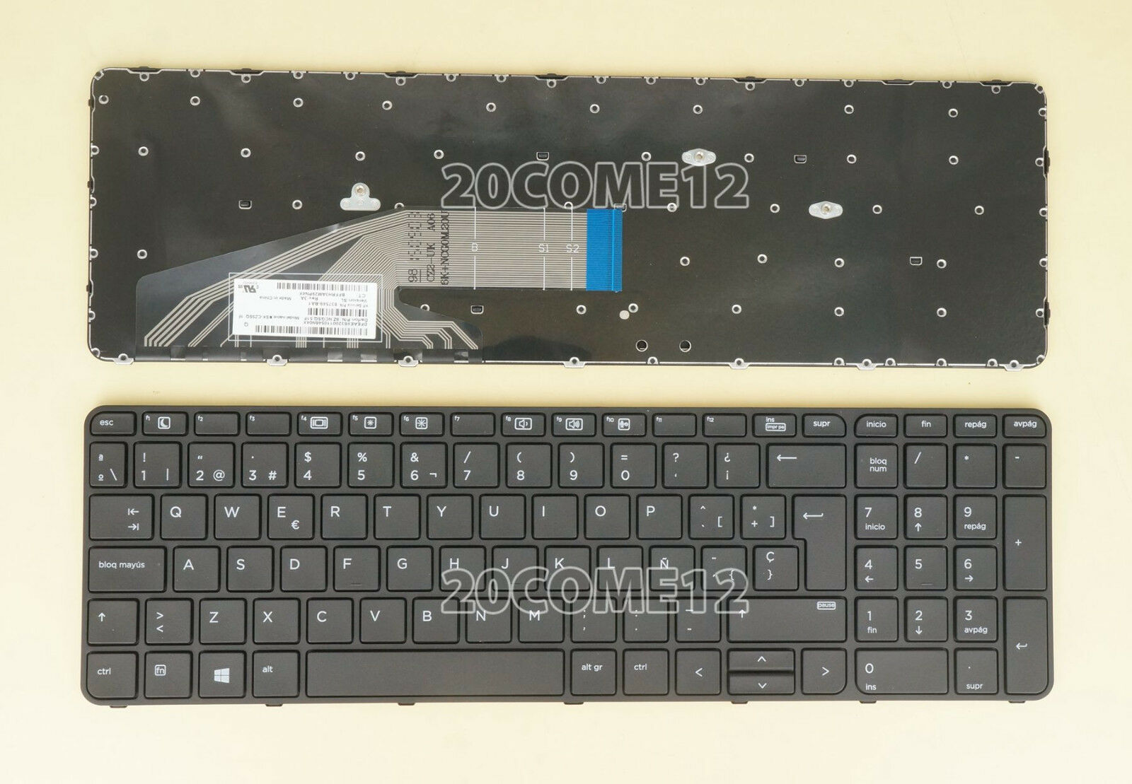 HP PROBOOK 450 G4 455 G4 470 G4 KEYBOARD SPANISH TECLADO NO BACKLIT