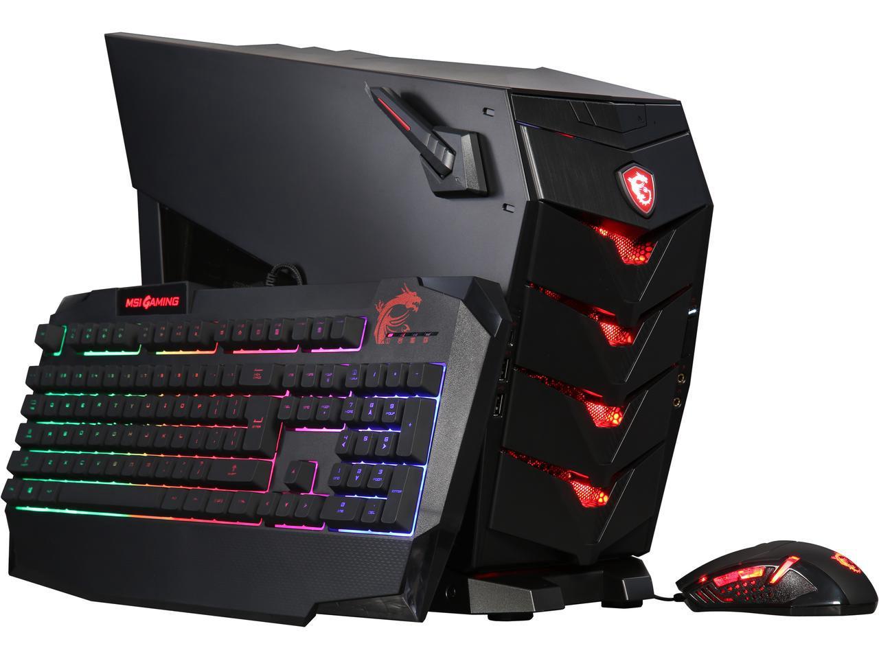 MSI Gaming Desktop Aegis 3 Plus Intel Core i7 8th Gen 8700 (3.20 GHz) 16 GB DDR4 2 TB HDD 256 GB PCIe NVMe SSD NVIDIA GeForce GTX 1070 Ti Windows 10 Home 64-Bit.