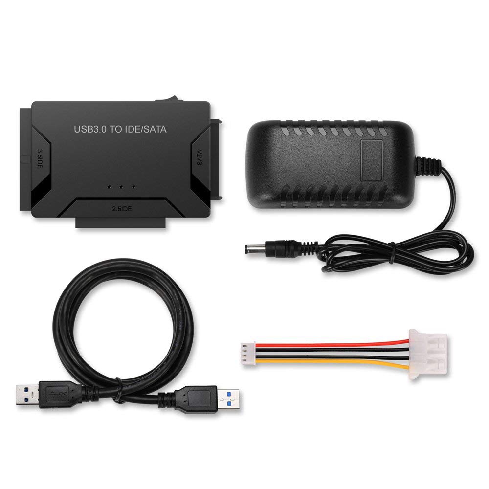 Adaptador USB a SATA IDE HDD – Cable USB 3.0 a 2.5 "3.5" SATA IDE convertidor de disco duro para Windows 10/8/7/XP