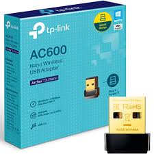 Adaptador USB inalámbrico TP-LINK AC600 , USB 2.0, Wifi, Negro, 433 Mbit/s