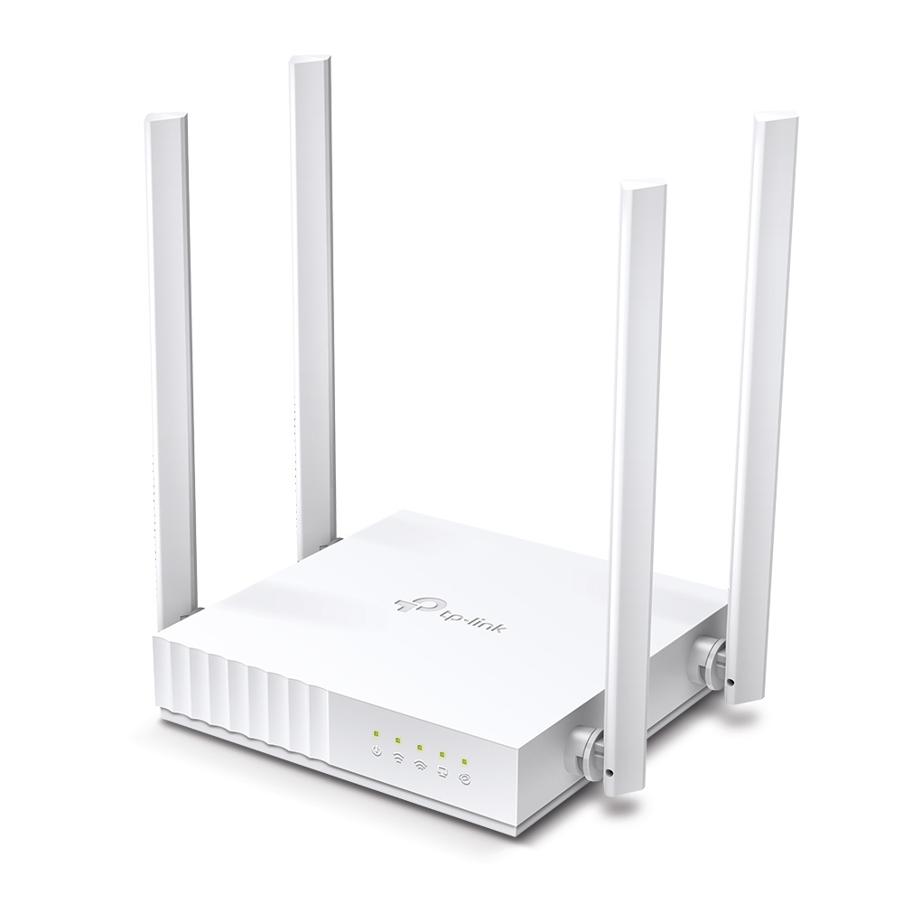 ROUTER TP-LINK ARCHER C24 DOBLE BANDA, AC750, 300 MBPS, 2.4 GHZ, 4 ANTENAS