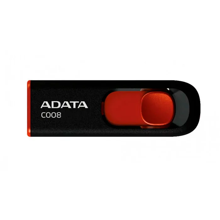 MEMORIA USB ADATA C008 32GB USB 2.0 NEGRO ROJO