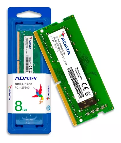 MEMORIA RAM ADATA 8GB, DDR4, 3200, SO-DIMM